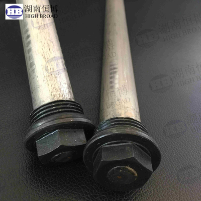 Commercial Grade Extruded Magnesium Anode Rod For Hot Water Heater Steel Tanks