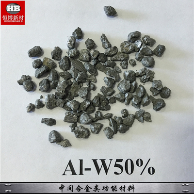 AlW50% Aluminum Tungsten Master Alloy Granules Powders to add metal alloys , enhance aluminum alloy performance