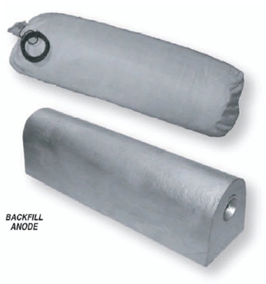 Casting Magnesium Anode Packaged Backfill , Sacrificial Anodes For Cathodic Protection Systems Protect Steel Structure